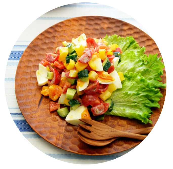 ぜひ、サラダも